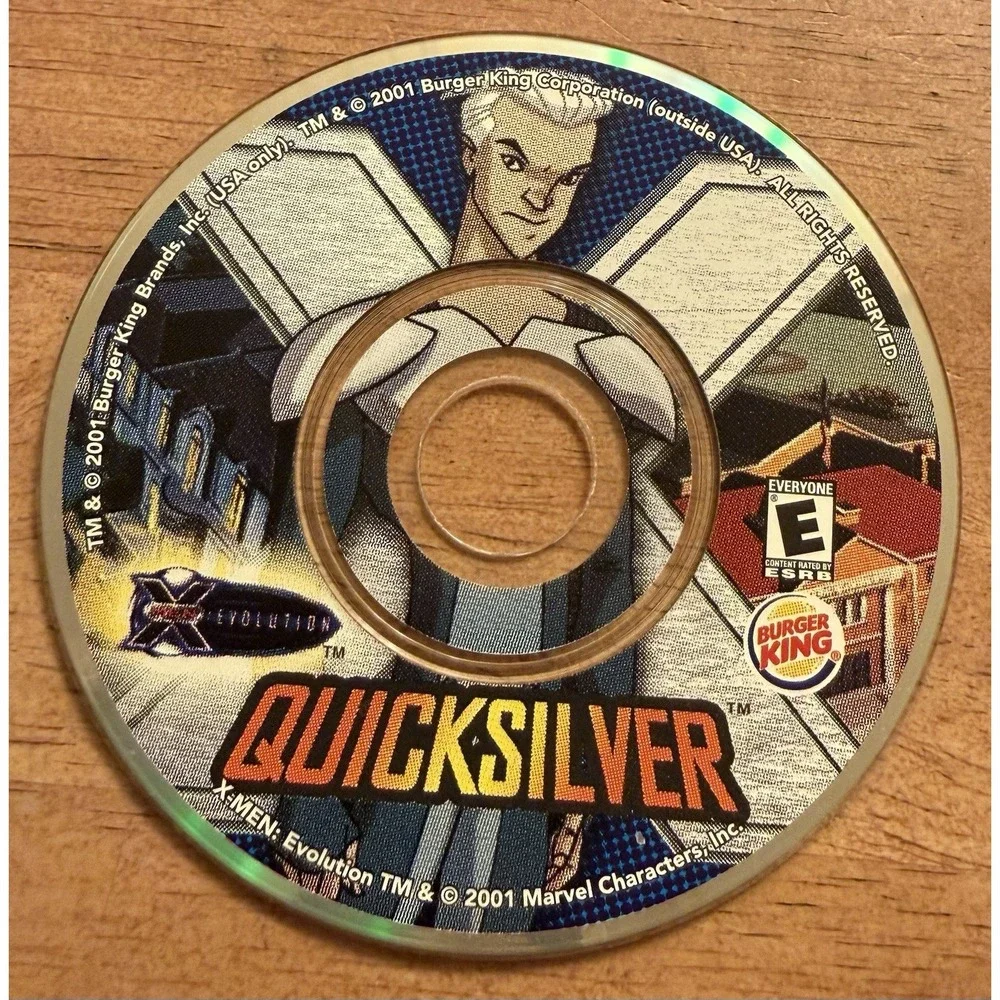 Burger King Quicksilver X Men Evolution‎ PC CD-ROM Game 2001